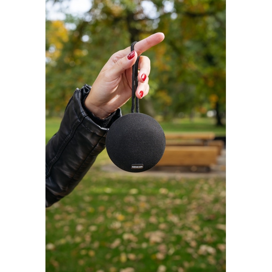 Sencor - Altavoz inalámbrico 3W 800 mAh IPX4 negro