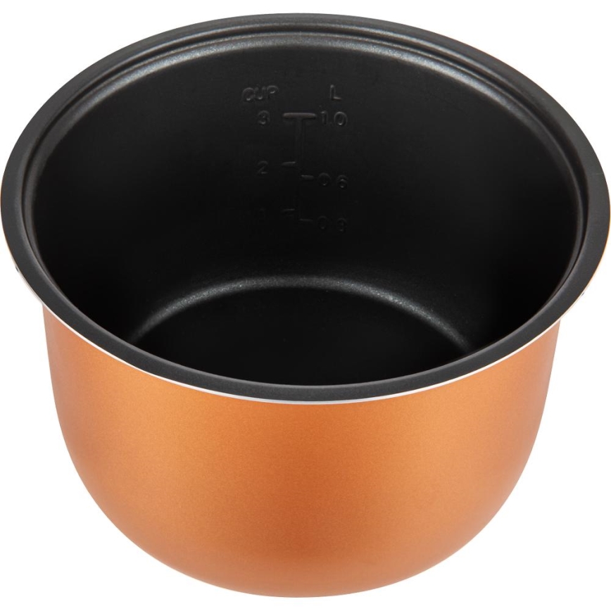 Sencor - Arrocera multifuncional 350W/230V 0,6 l acero inoxidable/negro