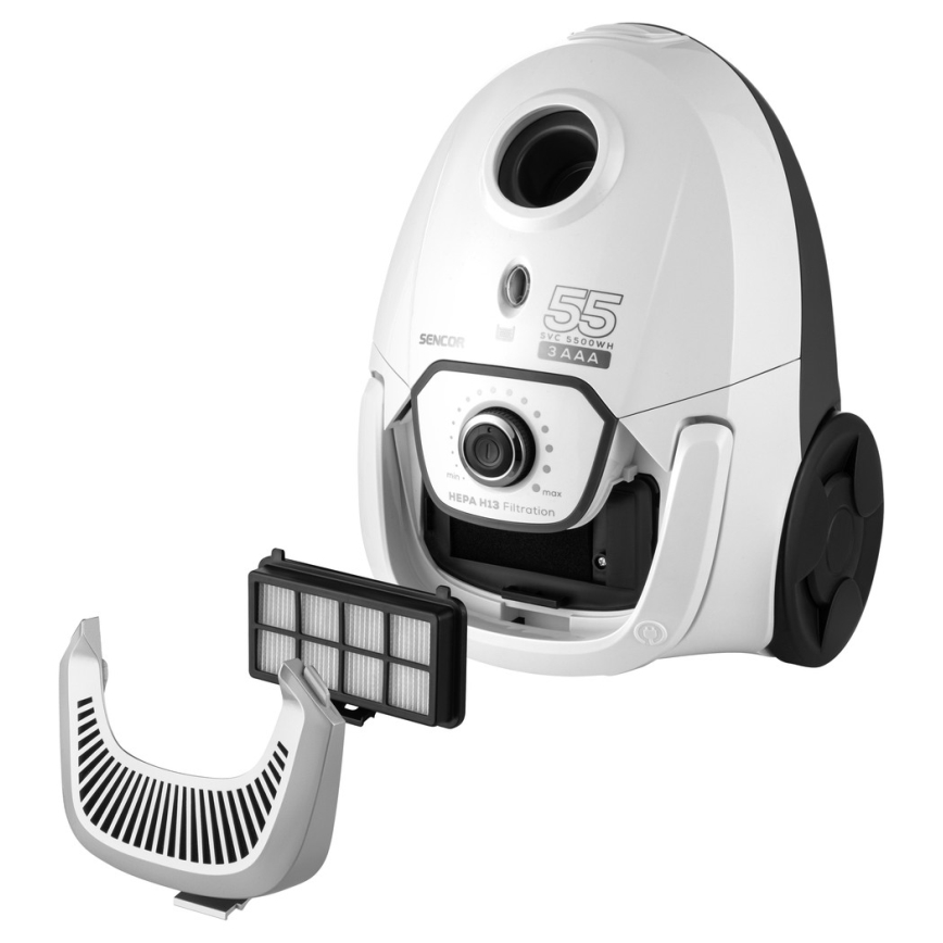 Sencor - Aspirador con bolsa 2 l 700W/230V blanco