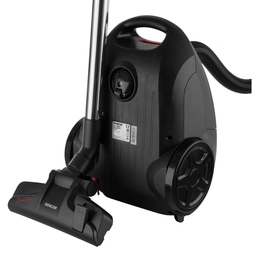 Sencor - Aspirador con bolsa 3 l 700W/230V negro/rojo
