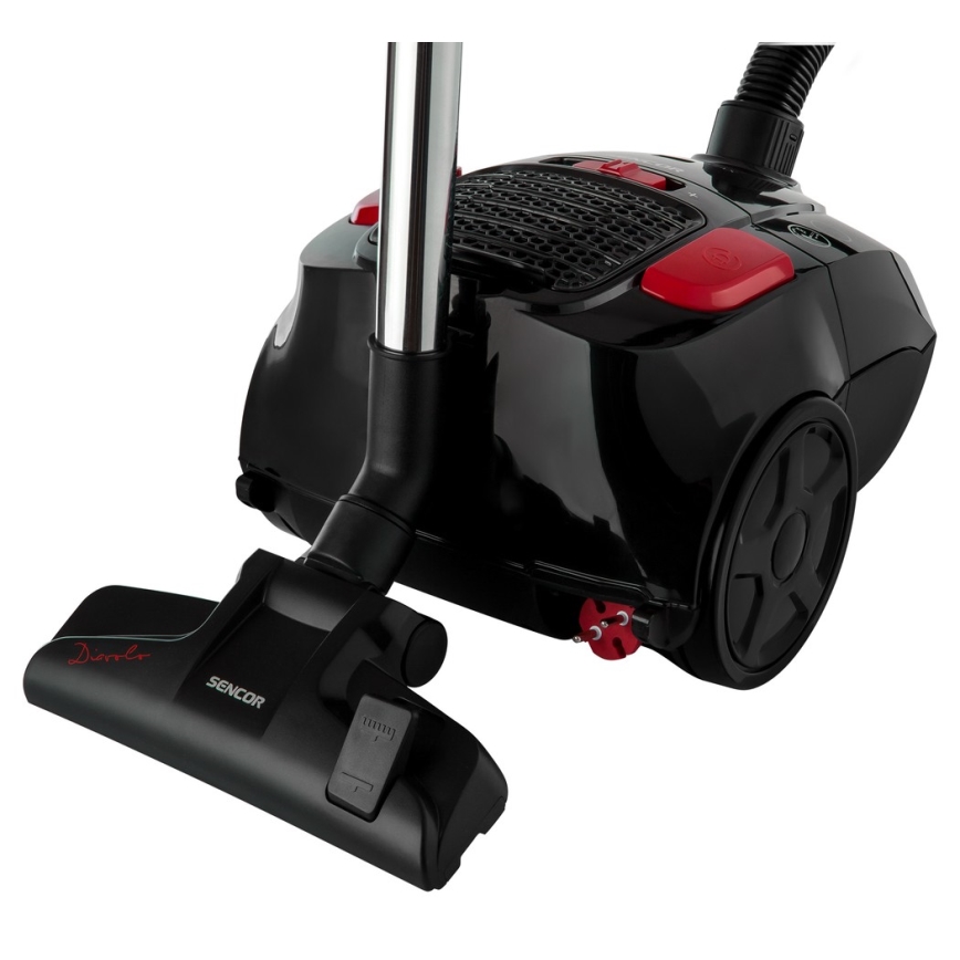 Sencor - Aspirador con bolsa 3 l 700W/230V negro/rojo