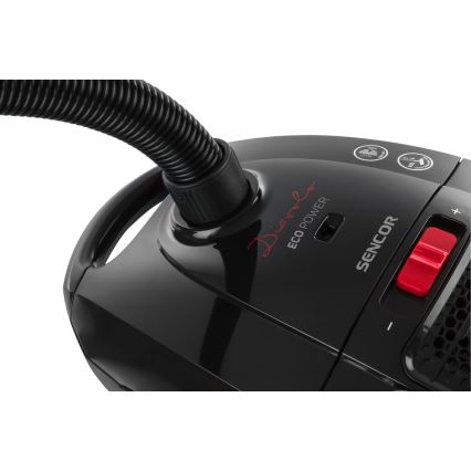 Sencor - Aspirador con bolsa 3 l 700W/230V negro/rojo