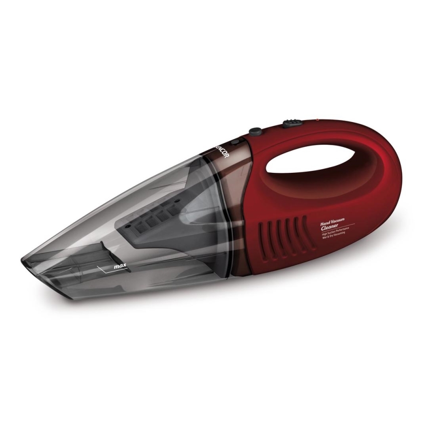 Sencor - Aspirador de mano recargable 45W/230V rojo