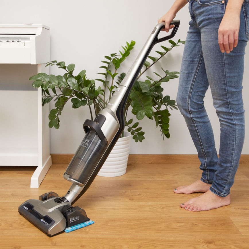 Sencor- Aspirador de varilla con cepillo giratorio eléctrico y mopa 150W/36V 2150 mAh