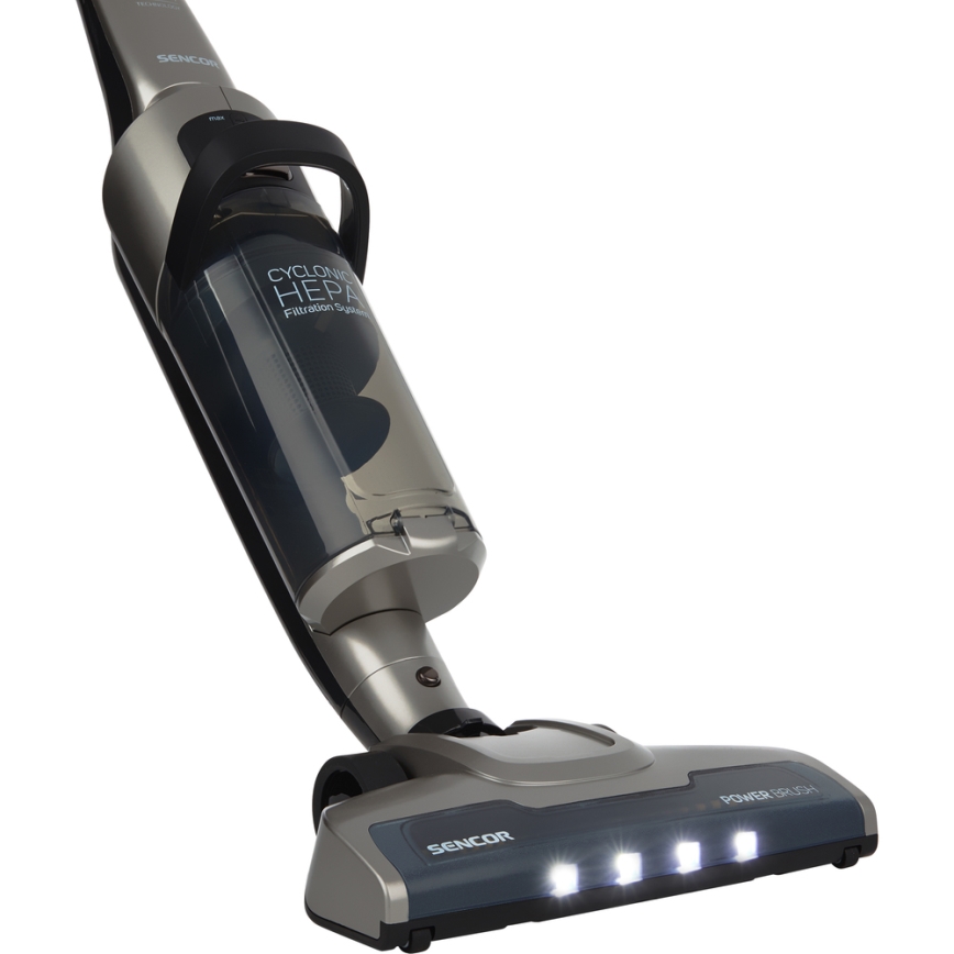 Sencor- Aspirador de varilla con cepillo giratorio eléctrico y mopa 150W/36V 2150 mAh