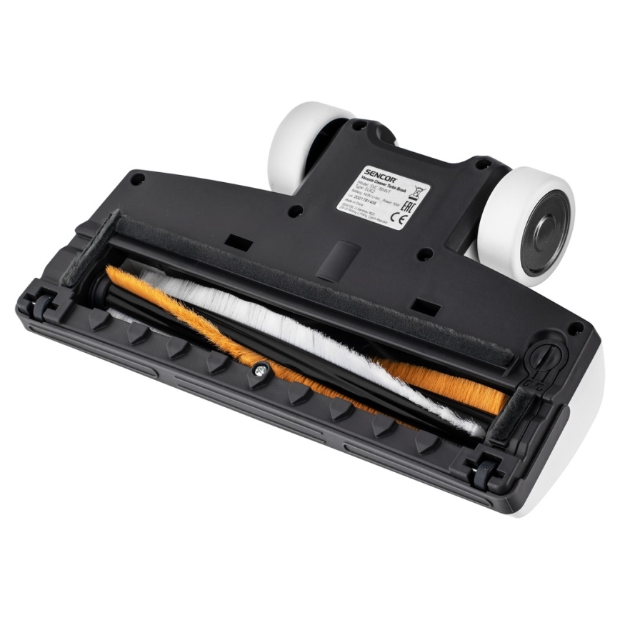 Sencor - Aspirador en barra con cepillo eléctrico giratorio 2en1 110W/14,8V 2200 mAh blanco