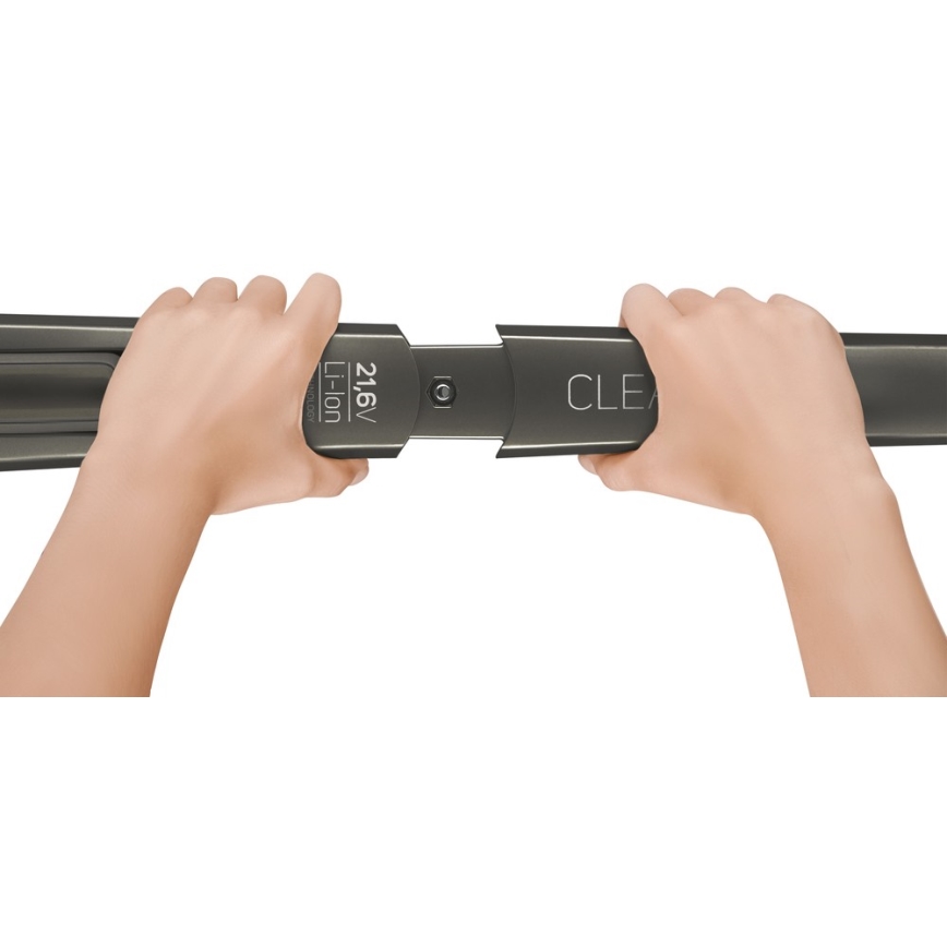 Sencor - Aspirador en barra con cepillo eléctrico giratorio 2en1 110W/21,6V 2000 mAh gris