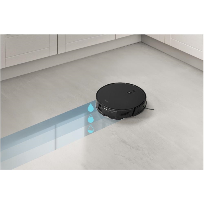 Sencor - Robot aspirador 2 en 1 con mopa, 16W/2600 mAh, Wi-Fi, negro + control remoto