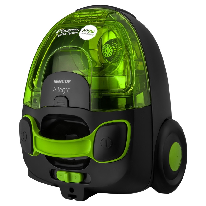 Sencor - Aspirador sin bolsa 1,5 l 890W/230V verde/negro