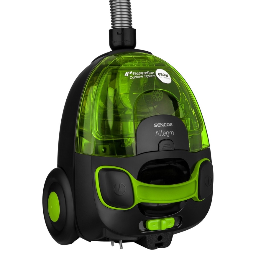 Sencor - Aspirador sin bolsa 1,5 l 890W/230V verde/negro