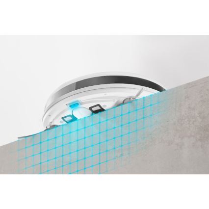 Sencor - Aspiradora robótica con fregona 2en1 18W/1500 mAh blanco + control remoto