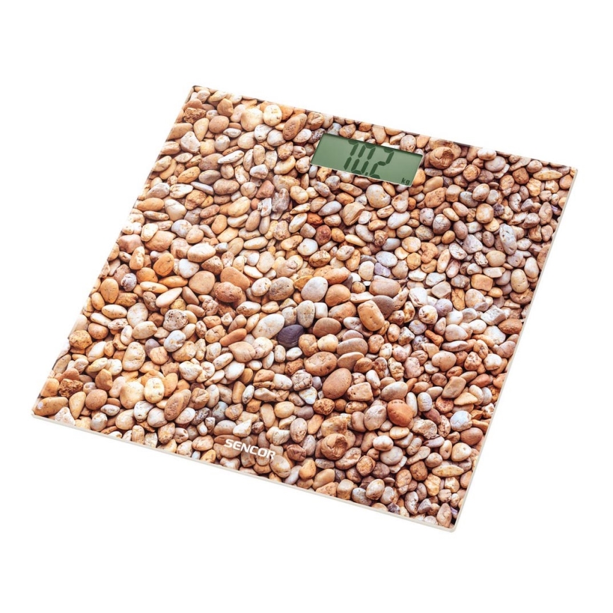 Sencor - Báscula personal digital con pantalla LCD 1xCR2032