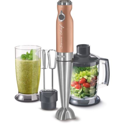 Sencor - Batidora de mano 4en1 1200W/230V acero inoxidable/cobre