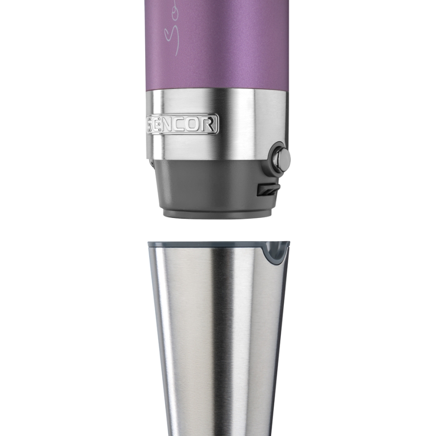Sencor - Batidora de mano 4en1 1200W/230V acero inoxidable/morado