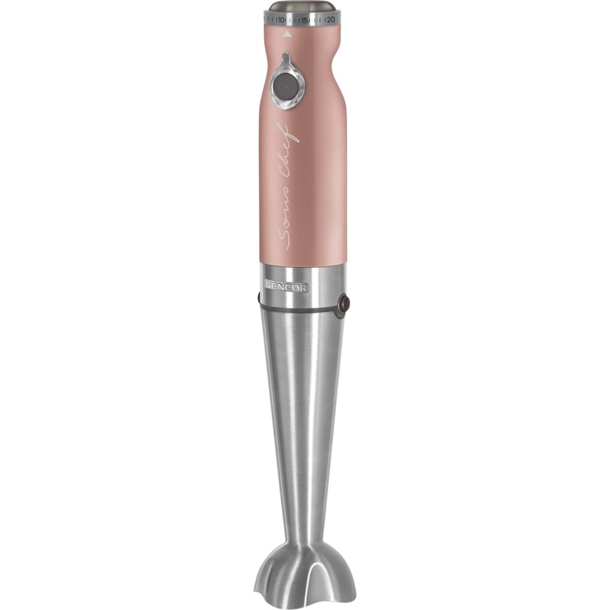 Sencor - Batidora de mano 4en1 1200W/230V acero inoxidable/oro rosa