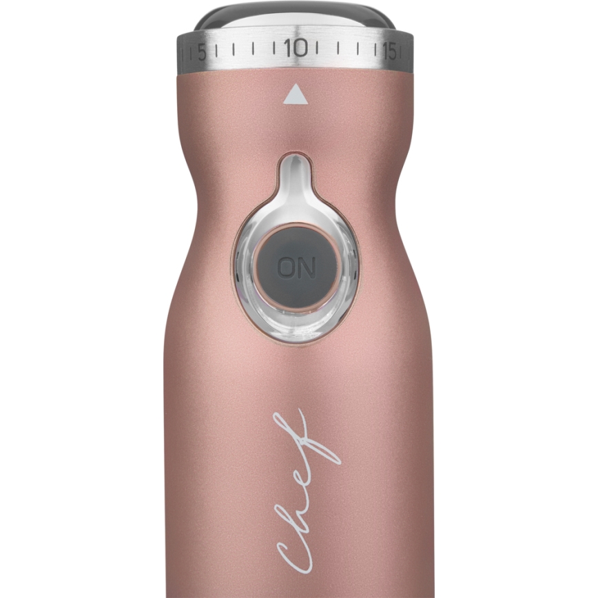 Sencor - Batidora de mano 4en1 1200W/230V acero inoxidable/oro rosa