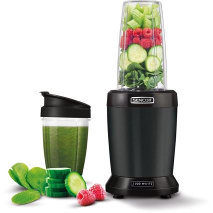 Sencor - Batidora de vaso 1000W/230V negro