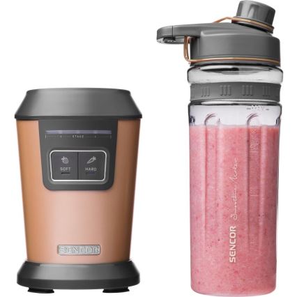 Sencor - Batidora para smoothies con accesorios 800W/230V, acabado en cobre