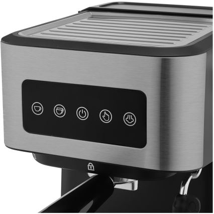 Sencor - Cafetera espresso de palanca 1050W/230V negra/cromo mate