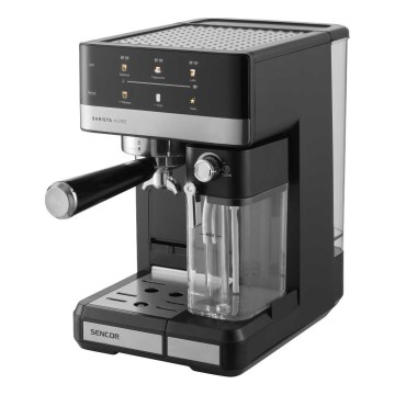 Sencor - Cafetera espresso de palanca 1350W/230V negro/cromo mate