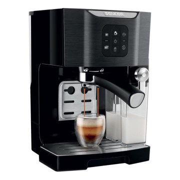 Sencor - Cafetera espresso de palanca 1450W/230V negra/cromo mate