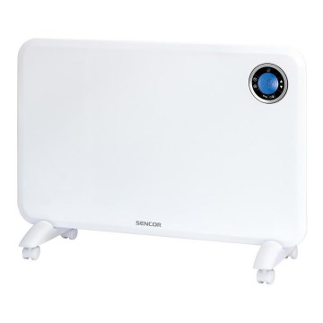 Sencor - Calefactor convectivo con pantalla LCD y termostato 750W/1500W/230V IP24
