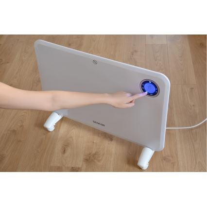 Sencor - Calefactor convectivo con pantalla LCD y termostato 750W/1500W/230V IP24