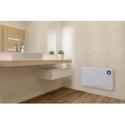 Sencor - Calefactor convectivo con pantalla LCD y termostato 750W/1500W/230V IP24