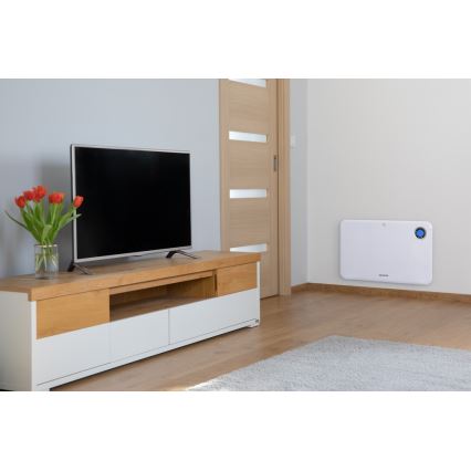 Sencor - Calefactor convectivo con pantalla LCD y termostato 750W/1500W/230V IP24