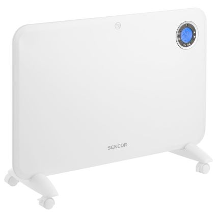 Sencor - Calefactor convectivo con pantalla LCD y termostato 750W/1500W/230V IP24