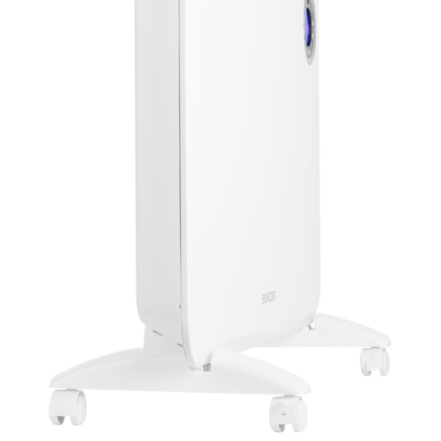 Sencor - Calefactor convectivo con pantalla LCD y termostato 750W/1500W/230V IP24