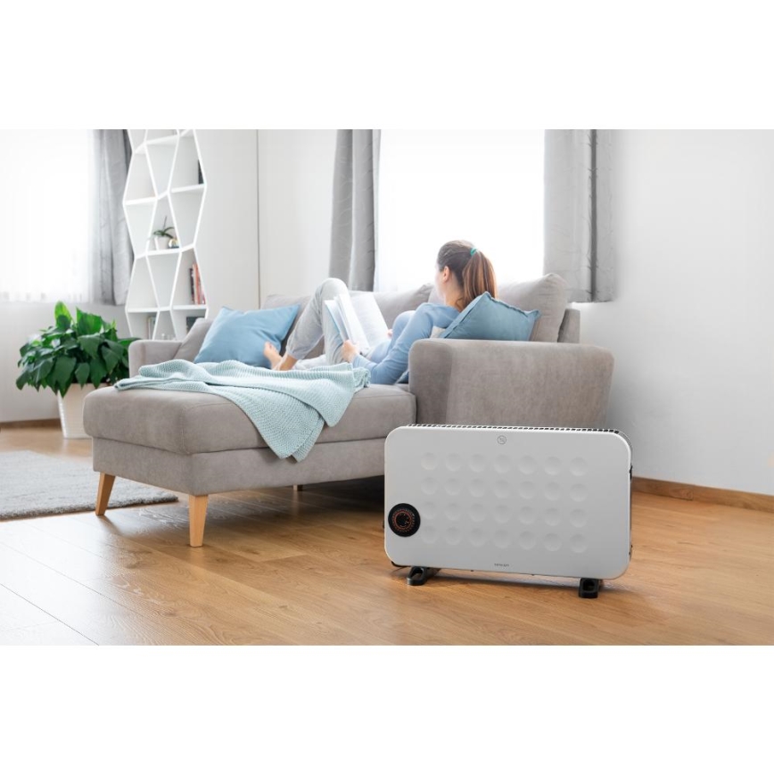 Sencor - Calefactor/convector eléctrico 750/1250/2000W con termostato