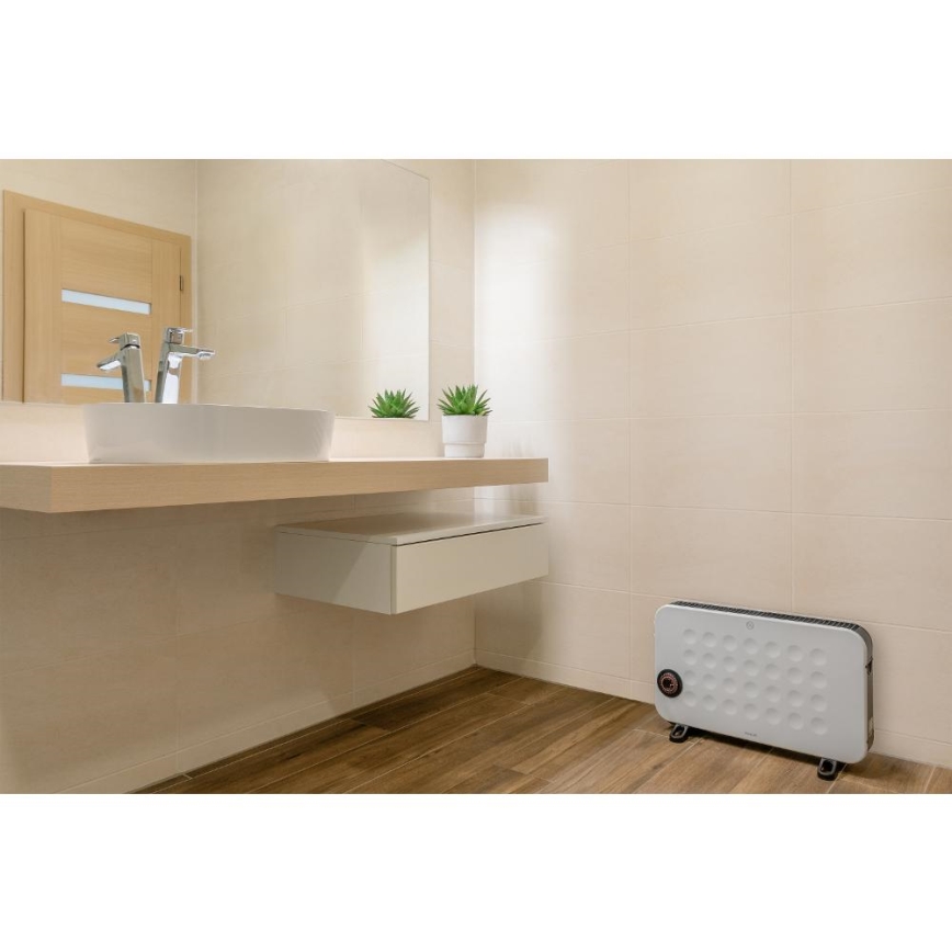 Sencor - Calefactor/convector eléctrico 750/1250/2000W con termostato