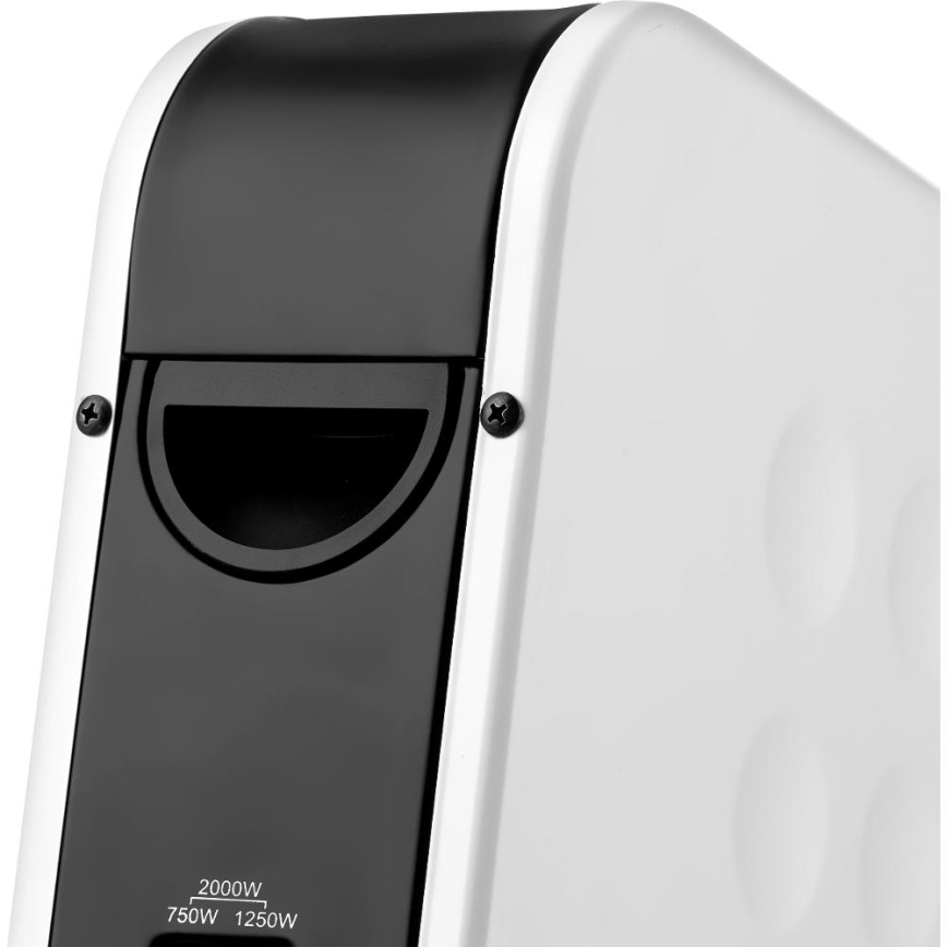 Sencor - Calefactor/convector eléctrico 750/1250/2000W con termostato