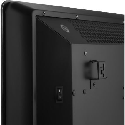 Sencor - Calefactor convector eléctrico inteligente 1200/2400W/230V IP24 Wi-Fi negro