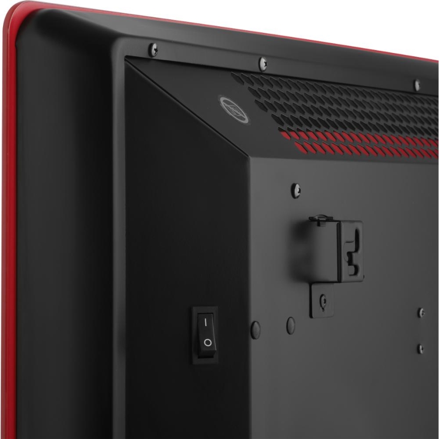 Sencor - Calefactor/convector eléctrico inteligente 1200/2400W/230V IP24 Wi-Fi rojo