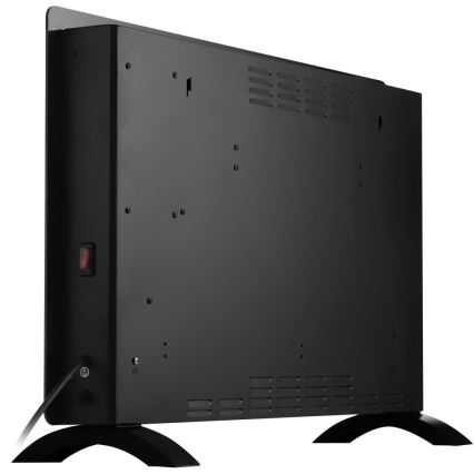 Sencor - Calefactor convector eléctrico inteligente 2000W/230V IP24 Wi-Fi negro + mando a distancia