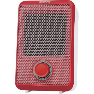 Sencor - Calefactor de aire caliente 600W/230V rojo/blanco