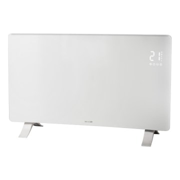 Sencor - Calefactor eléctrico inteligente/convector 1200/2400W/230V IP24 Wi-Fi blanco