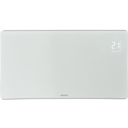 Sencor - Calefactor eléctrico inteligente/convector 1200/2400W/230V IP24 Wi-Fi blanco