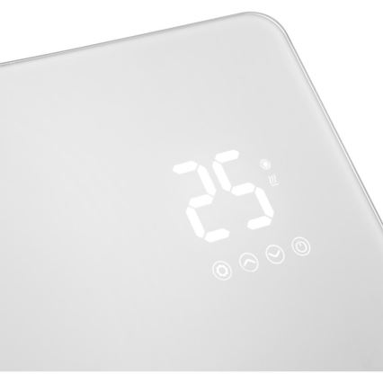 Sencor - Calefactor eléctrico inteligente/convector 1200/2400W/230V IP24 Wi-Fi blanco