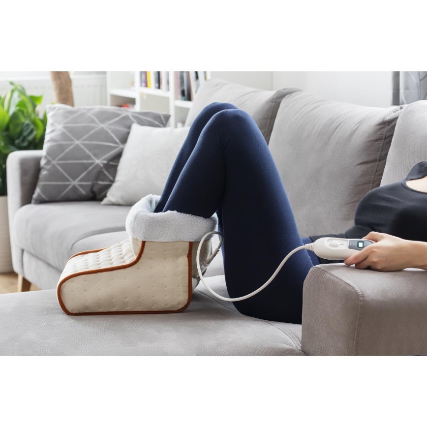 Sencor - Calefactor eléctrico para pies 100W/230V beige