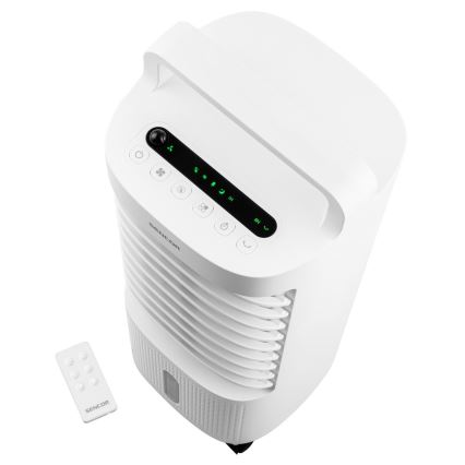 Sencor - Climatizador móvil con pantalla LED 3en1 45W/230V blanco + mando a distancia