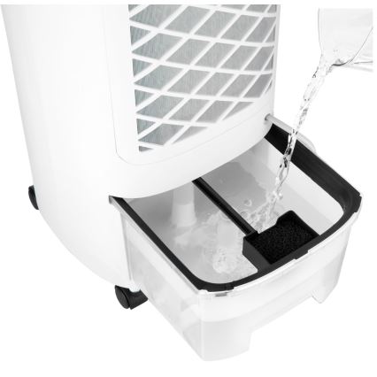 Sencor - Climatizador móvil con pantalla LED 3en1 45W/230V blanco + mando a distancia