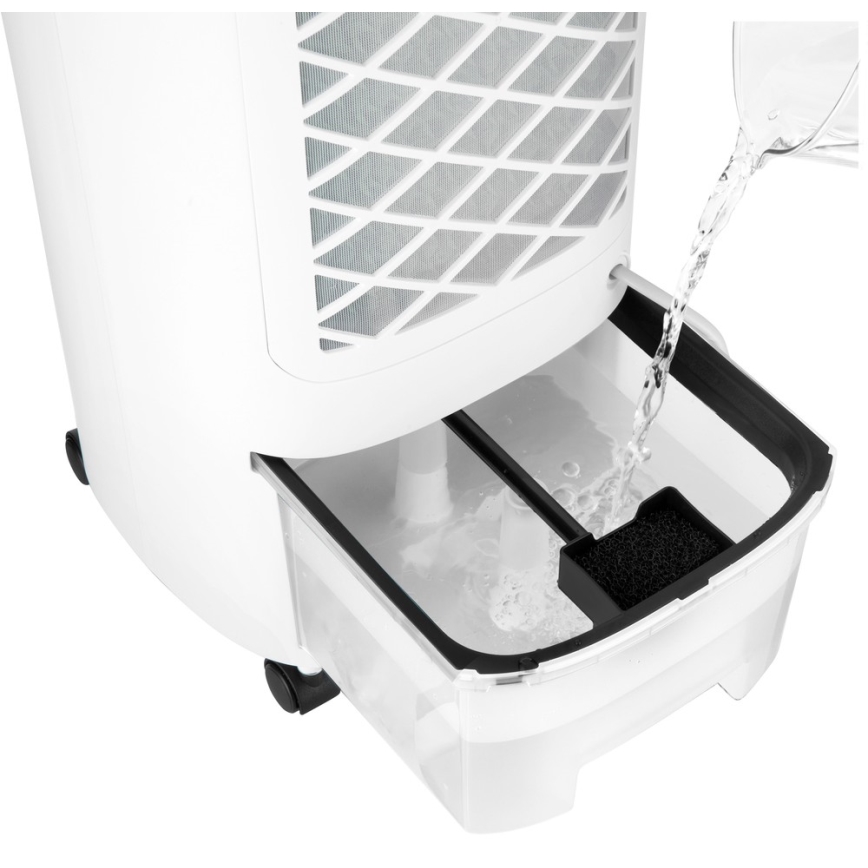 Sencor - Climatizador móvil con pantalla LED 3en1 45W/230V blanco + mando a distancia