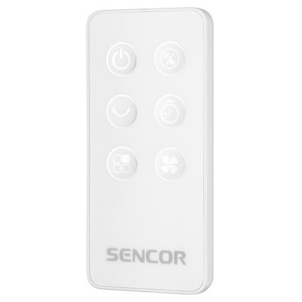 Sencor - Climatizador móvil con pantalla LED 3en1 45W/230V blanco + mando a distancia