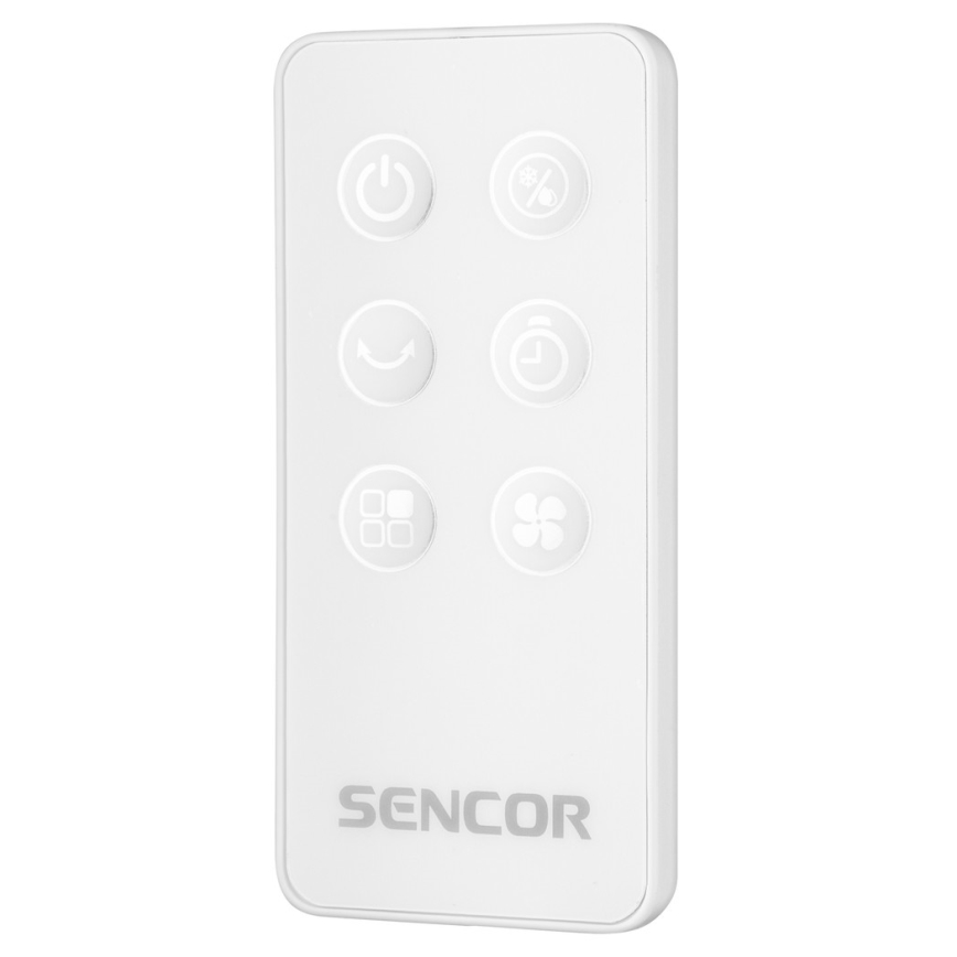 Sencor - Climatizador móvil con pantalla LED 3en1 45W/230V blanco + mando a distancia