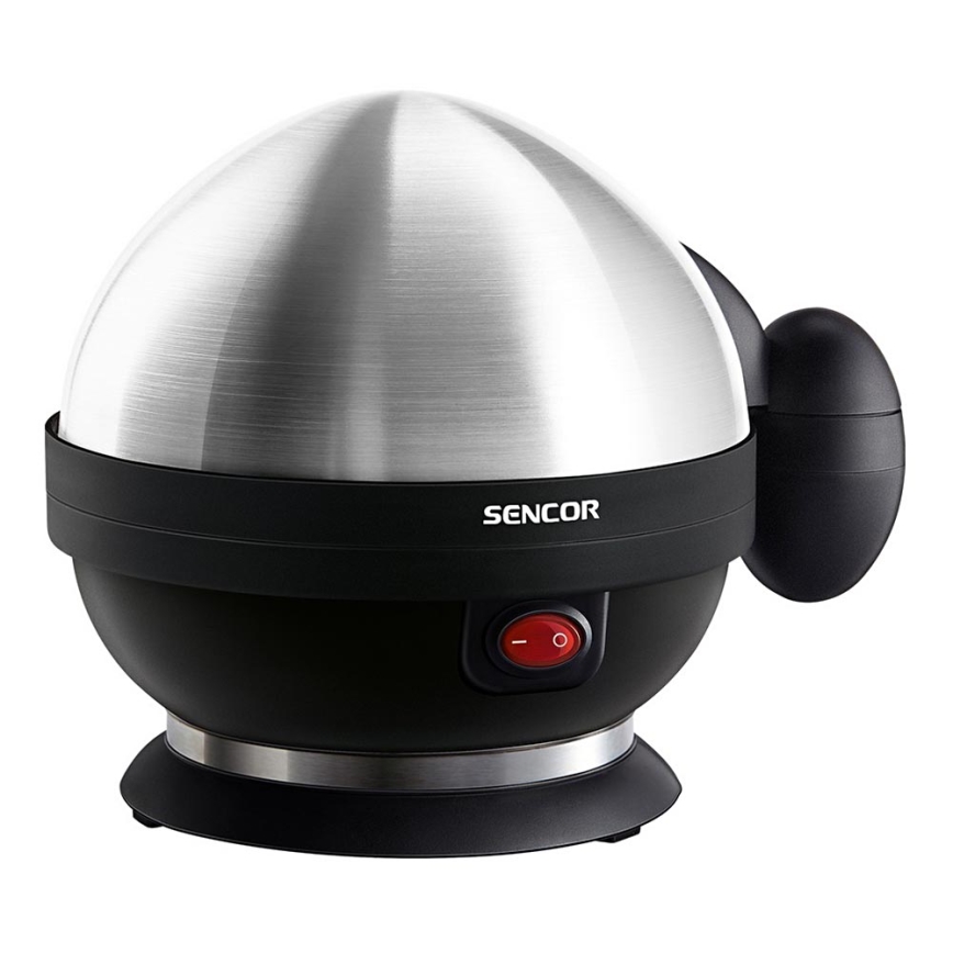 Sencor - Cocedor de huevos 320-380W/230V negro/cromo mate
