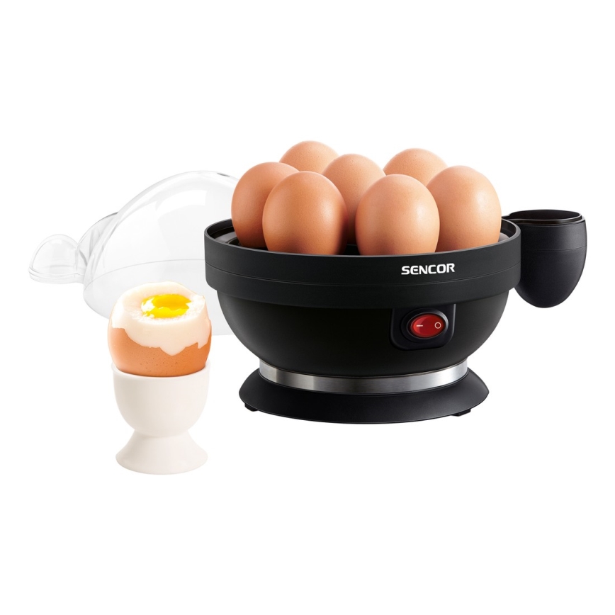 Sencor - Cocedor de huevos 320-380W/230V negro