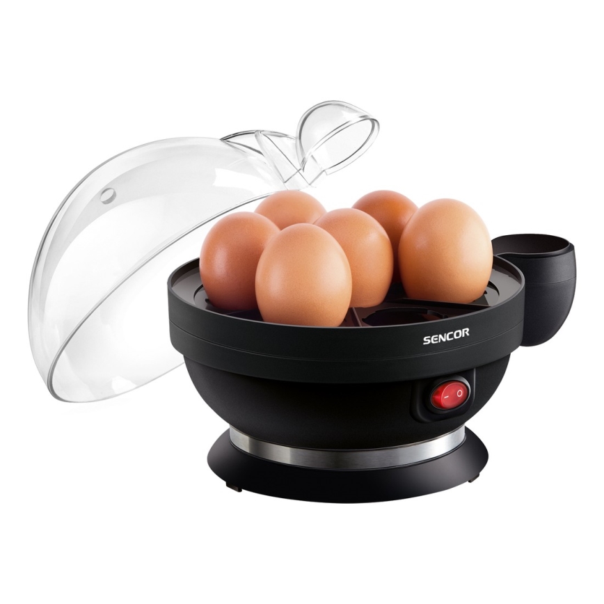 Sencor - Cocedor de huevos 320-380W/230V negro